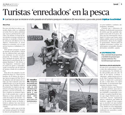 www.pescaturismespain.cat Notícies, vídeos i reportatges de Diari de Menorca sobre Pescaturisme